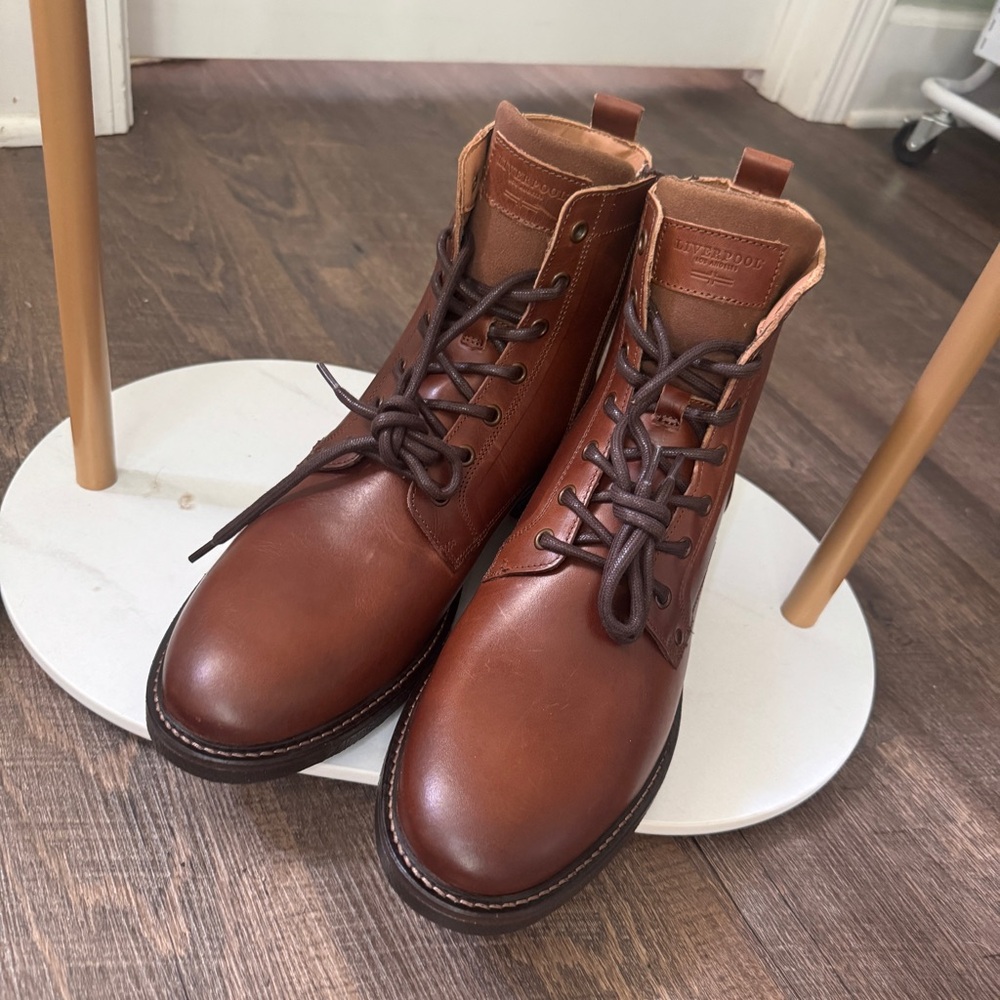 Liverpool Brown Leather Classic Ankle Boots